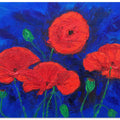 poppy oil on canvas
