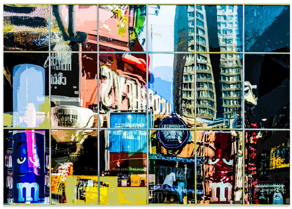 Reflections in glass- Manhattan, New York