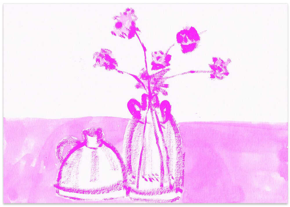 Purple Vase Still Life