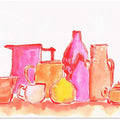 Colorful Pottery and Jugs