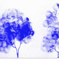Whimsical Blue Trees