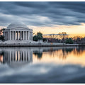 Jefferson Memorial at sunset
