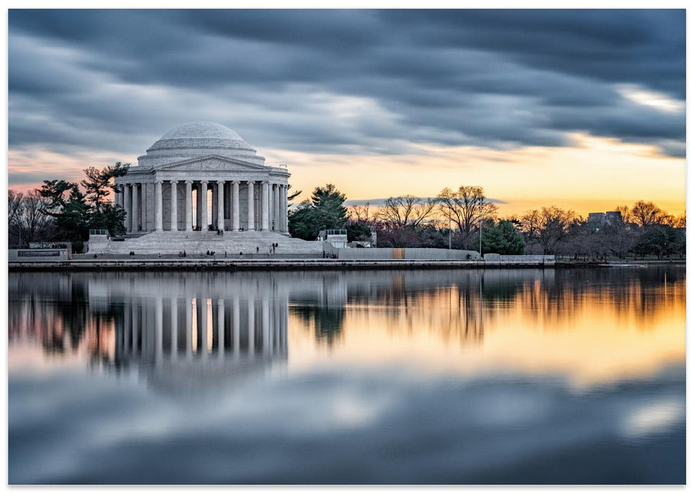 Jefferson Memorial at sunset