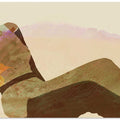 Reclined Silhouette: Earthy Tones