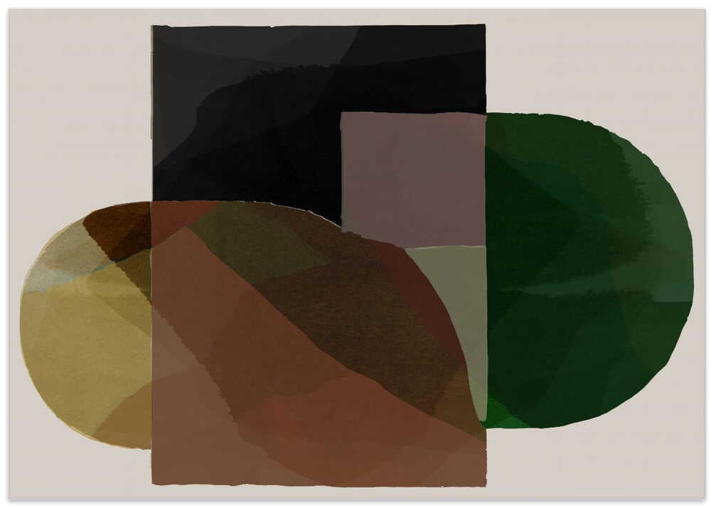 Organic Forms: An Earth-Toned Abstract Study