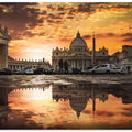 ST. PETER'S SQUARE AT SUNSET