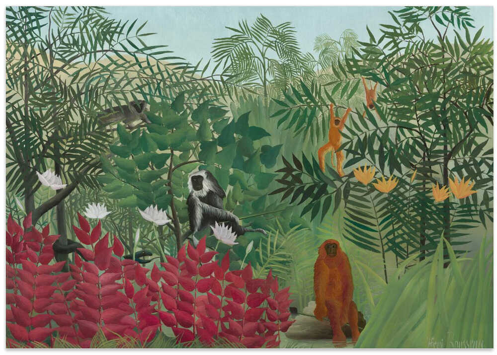 Tropical Forest With Monkeys (1910)