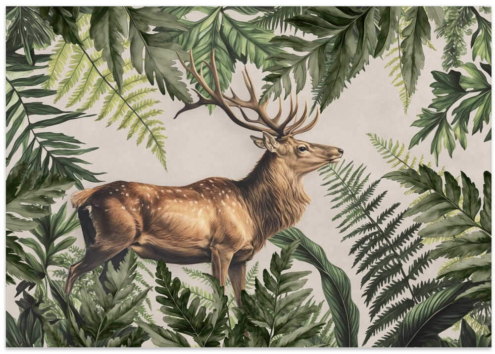 Fern Forest Stag Deer