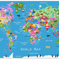 Animal World Map with Countries
