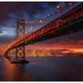 Art Prints of Fire over San Francisco