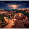 Lightning over Bryce Canyon