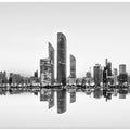 Art Prints of Abu Dhabi Urban Reflection