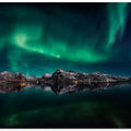 Lofoten Aurora Reflection