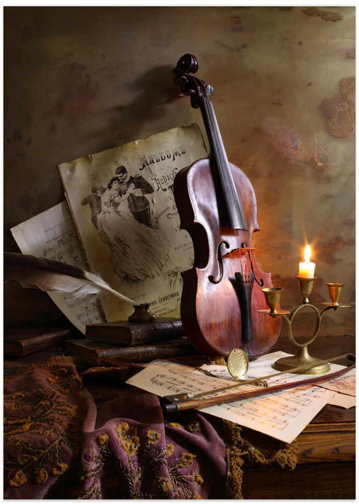Still life with violin
