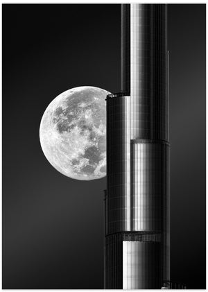 Art Prints of Super moon Burjkhalifa