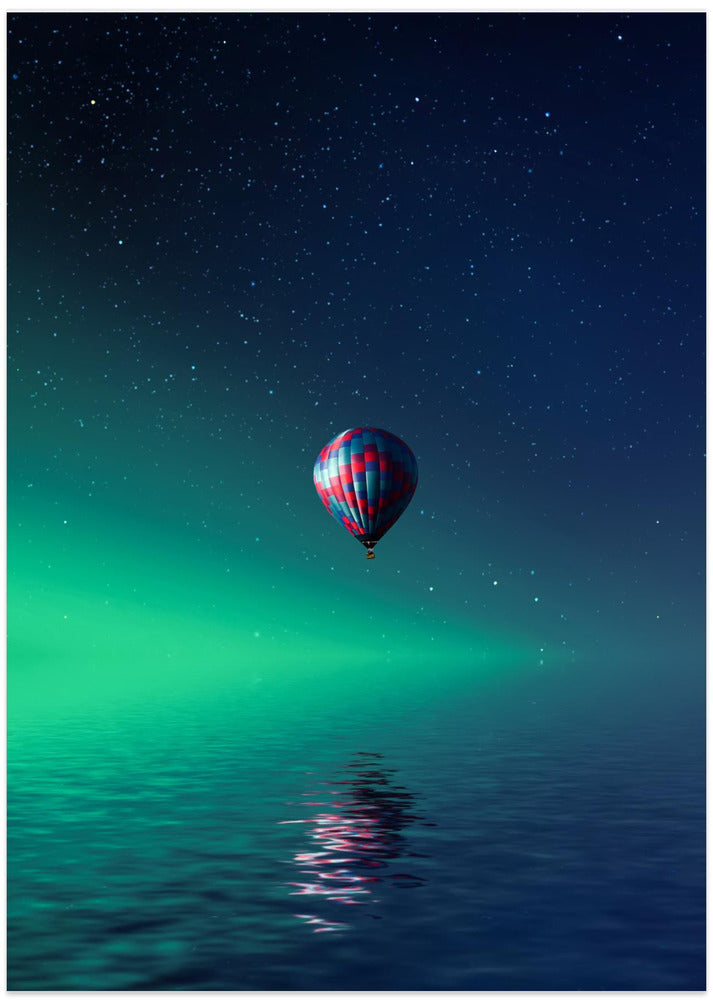 Balloon on lake Batllava