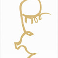 Art Prints of Half Face Gold