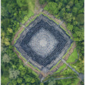 Bird Eye View of Borobudur Temple