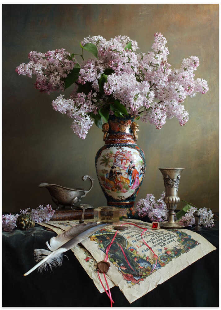 Still life with lilac flowers