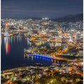 View of Nagasaki City, one of the world's three new nightscape cities