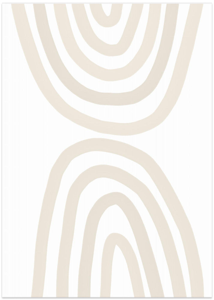 Art Prints of Beige Rainbow