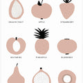 Minimalist Fruit Grid