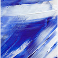 Art Prints of White on Blue Brush Strokes