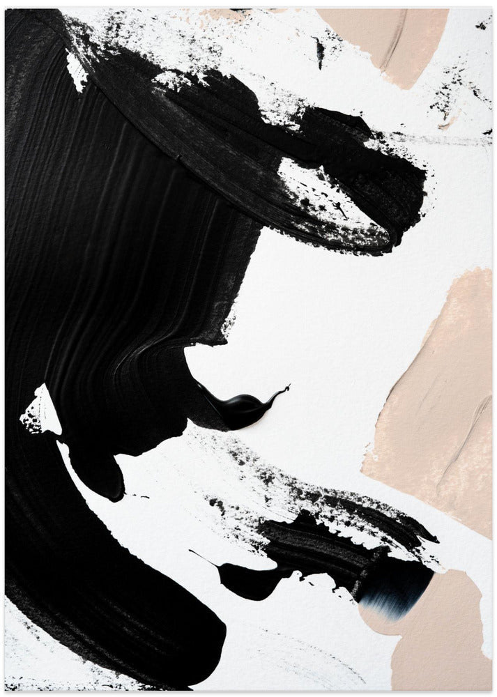 Art Prints of Black and Nude No 3