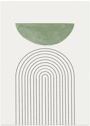 Art Prints of Green Moon No3.