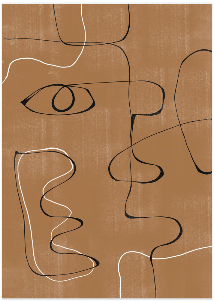 Art Prints of Abstract Face No3.