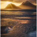 Sunset at Eystrahorn beach