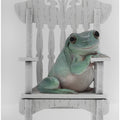 Art Prints of Rocking White's Tree Frog