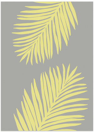 Art Prints of PALM LEAF 01 YELLOW