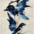 Canvas Art Print Blue Birds