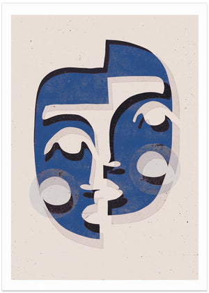 Art Prints of The Mask (Blue)