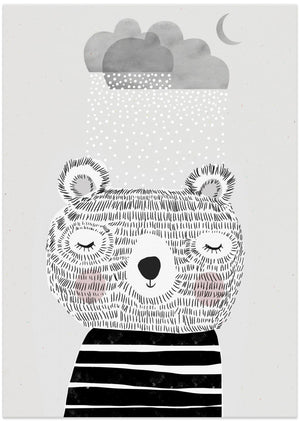 Canvas Art Print I Love Snow