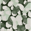 Art Prints of Green Round Strokes Pattern