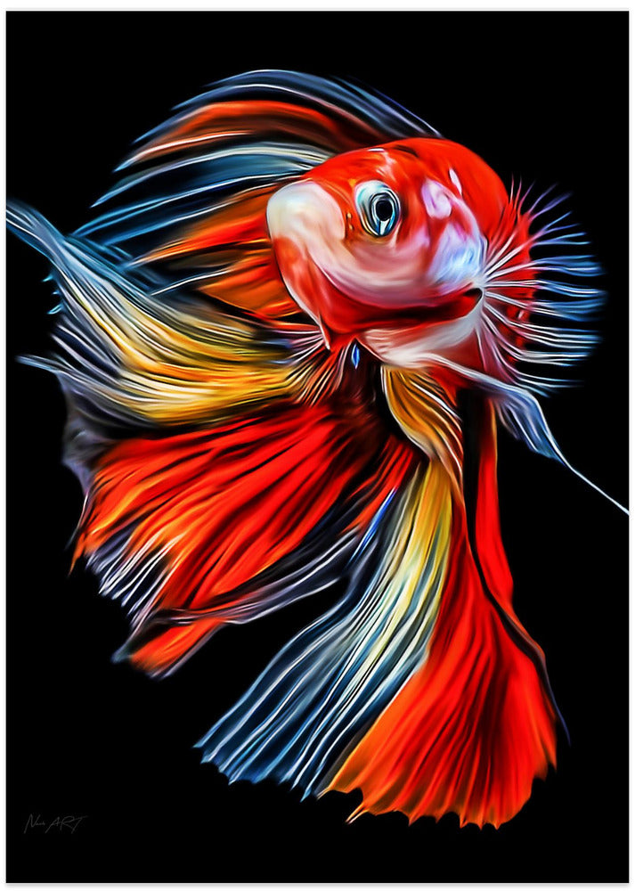 Canvas Art Print Colorful Fish