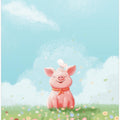 Canvas Art Print Cute Pig