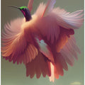 Humming Bird with Pink Wings