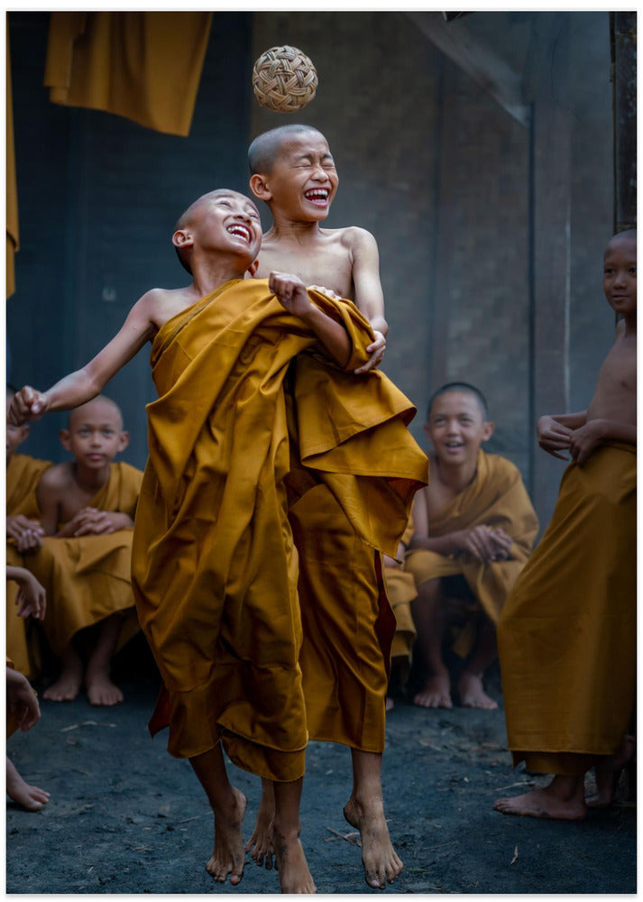 Playfull monk