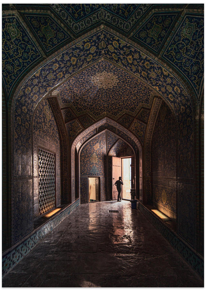 Inside the mosque of Esfahan