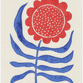 Red Flower / Lino Print