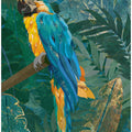 Blue parrot in the rainforest