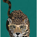 Canvas Art Print Curious green leopard