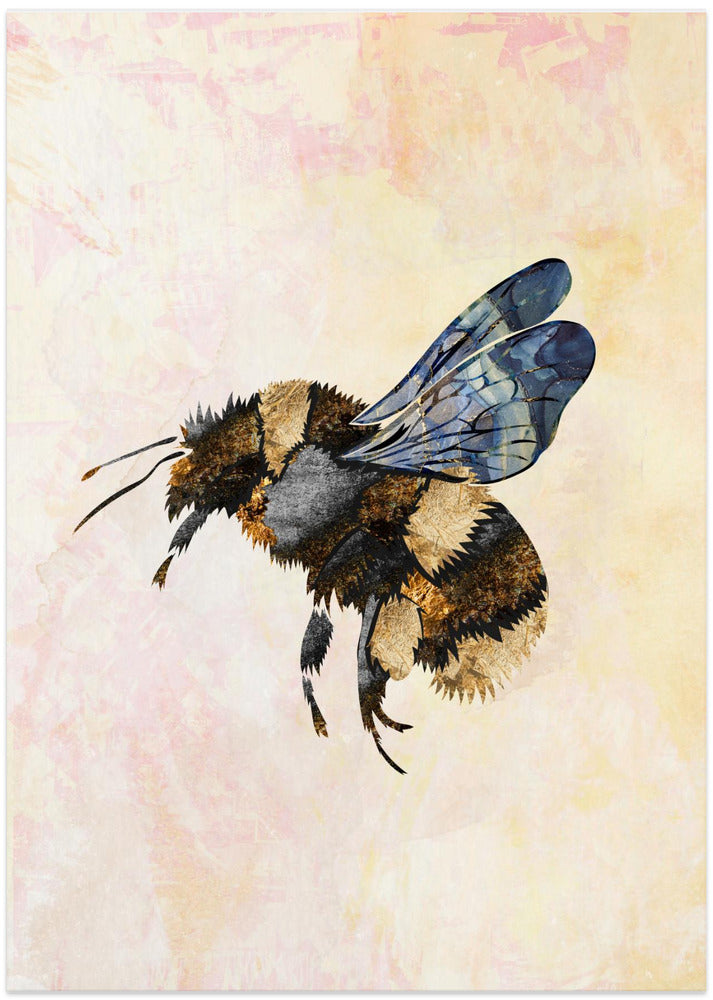 Grunge Watercolour Bee