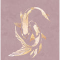 Canvas Art Print Pink gold koi fish 2