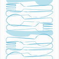 Art Prints of Blue Cutlery