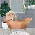 Canvas Art Print Leo Lion in Copper Bath