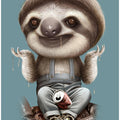 Canvas Art Print SLOTH DON'T CARE